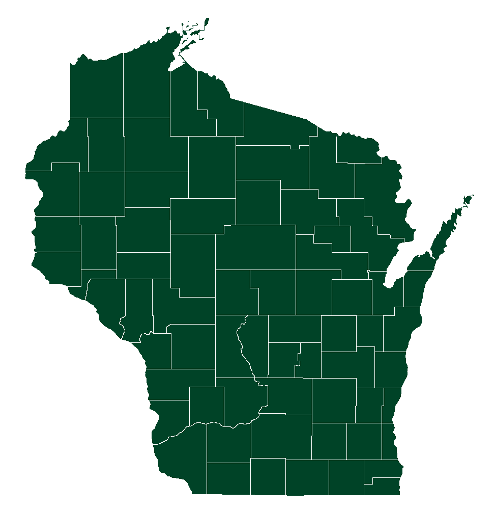 Wisconsin Service Area Map